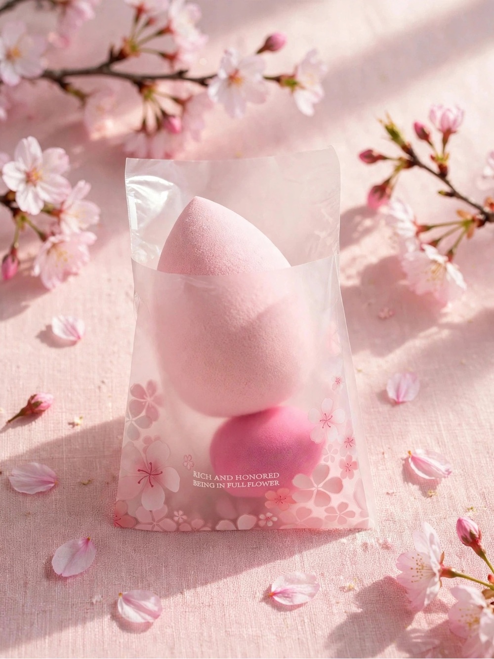 Pink Makeup Sponge Duo - Soft Blending Beauty Sponges